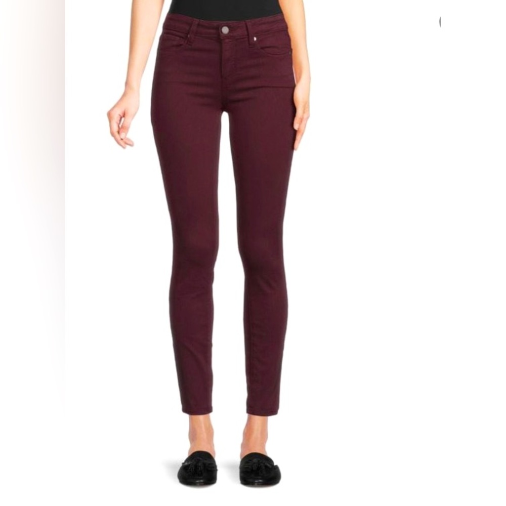 Paige Verdugo Ankle Skinny Jeans in Beet